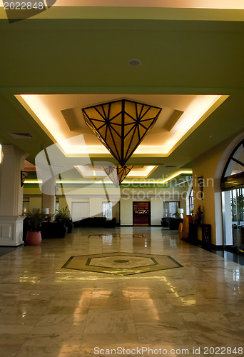 Image of Fancy bright  lobby of resort