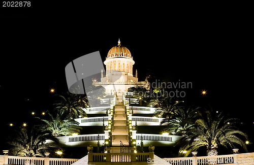 Image of The bahai temple and garden in Haifa