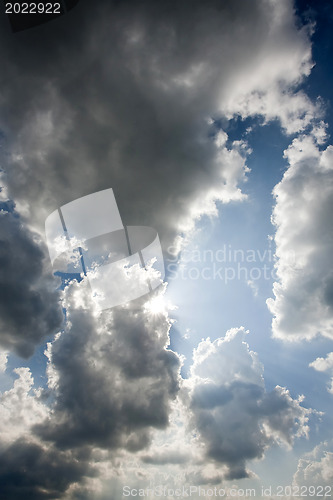 Image of Clouds in the blue sky 