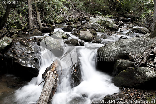 Image of Forest waterfall in Helen Georgia.