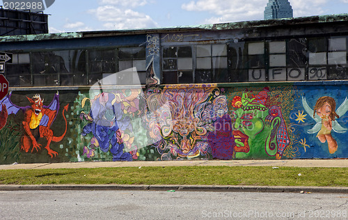 Image of Graffiti wall in New York