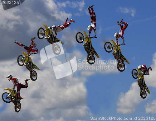 Image of Stunt Biker. Free stile performing