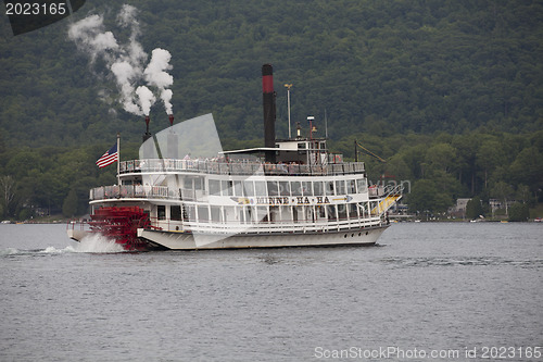 Image of Steam boat at Lake George

