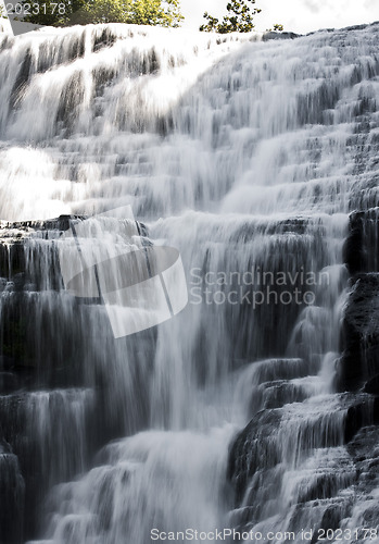 Image of Finger lakes region waterfall in the summer