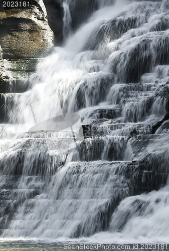 Image of Finger lakes region waterfall in the summer