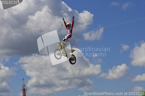 Image of Stunt Biker. Free stile performing