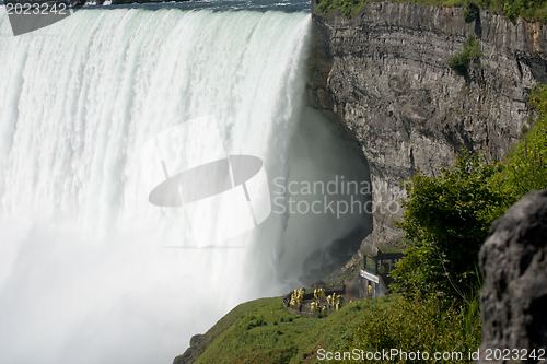 Image of View of Niagara Falls from underneath