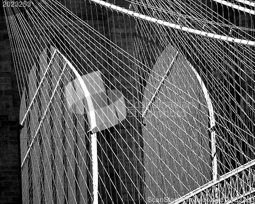 Image of Brooklyn Bridge New York and East River