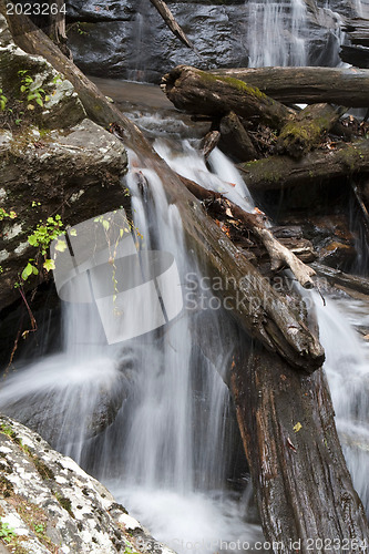 Image of Forest waterfall in Helen Georgia.