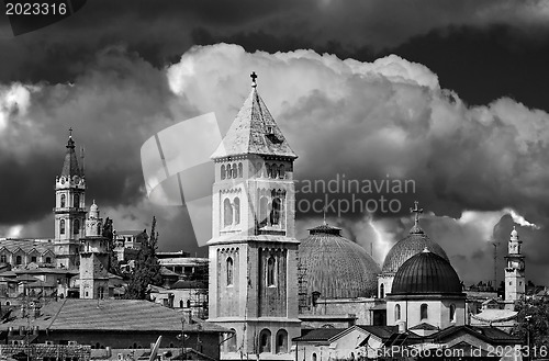 Image of View of the Christian Quarter of the Old City of Jerusalem.