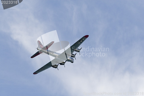 Image of A plane performing in an air show at Jones Beach 