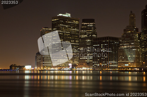 Image of Manhattan skyline at Night Lights