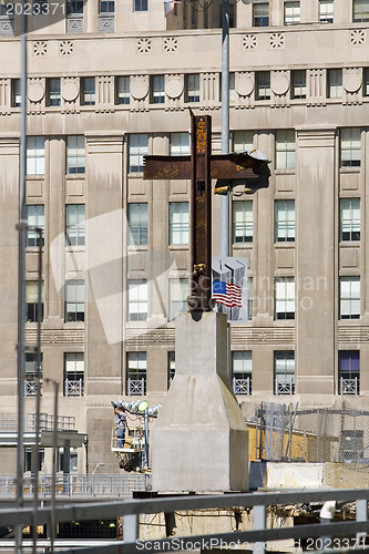 Image of Memmorial 911Cross at Ground Zero