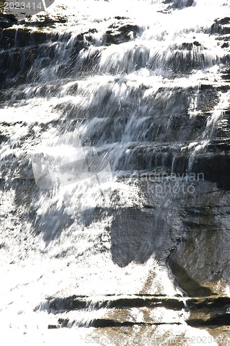 Image of Finger lakes region waterfall in the summer