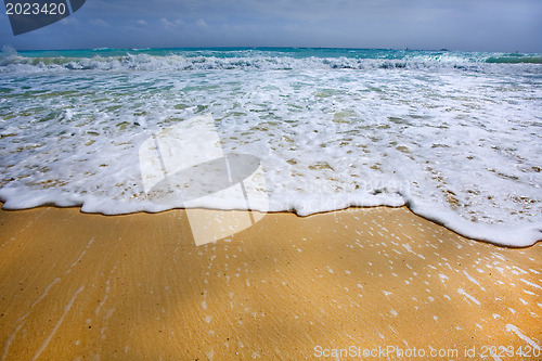 Image of Waves on beautiful  beach