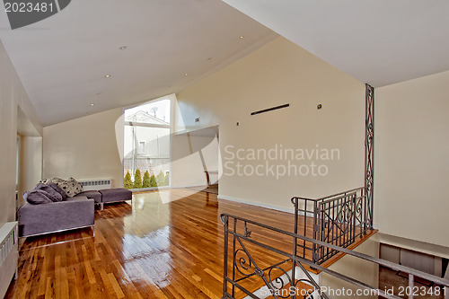 Image of Living room with beautiful hardwood floors