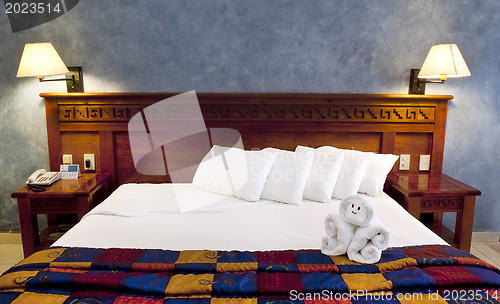 Image of King size bed in resort