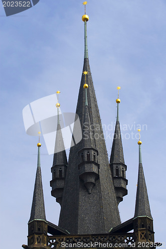 Image of Prague's church steeples