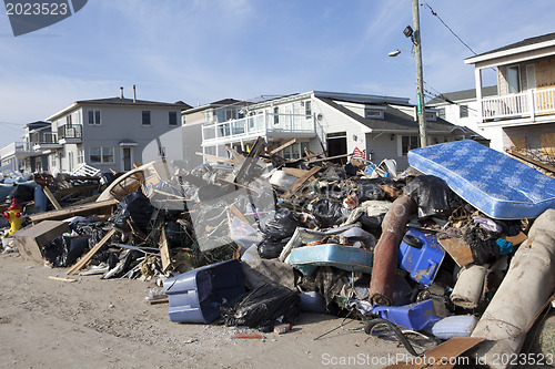 Image of NEW YORK -November12: The fire destroyed around 100 houses durin