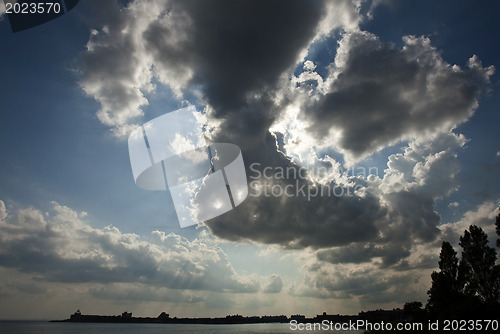 Image of Clouds in the blue sky 