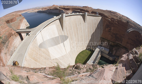 Image of Glen Canyon Dam at Lake Powell & Page, AZ