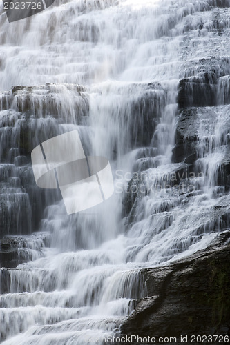 Image of Finger lakes region waterfall in the summer