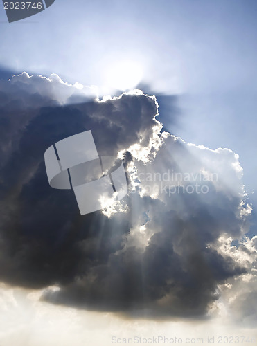 Image of blue sky and clouds