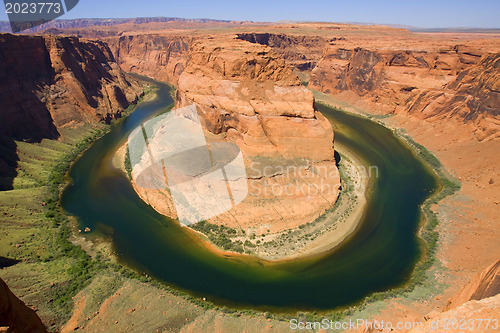Image of Colorado river. Horse shoe bend