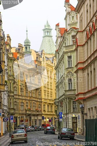 Image of Prague. Red roofs