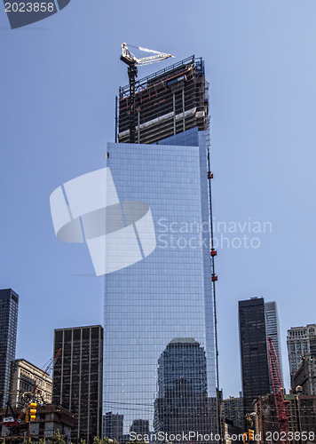 Image of NEW YORK CITY - August 30: The construction of NYC's World Trade