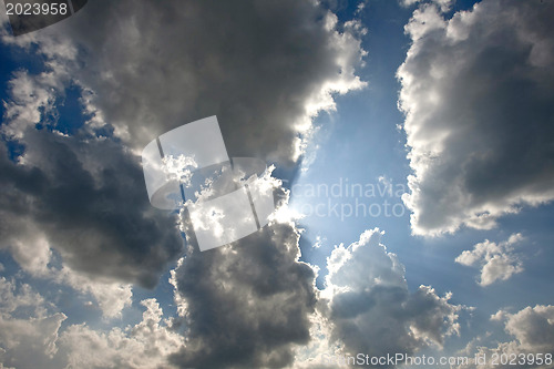 Image of Clouds in the blue sky 