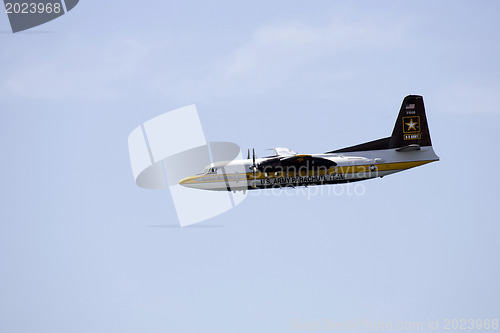 Image of A plane performing in an air show at Jones Beach 