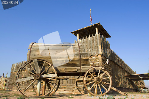 Image of Old western wagon