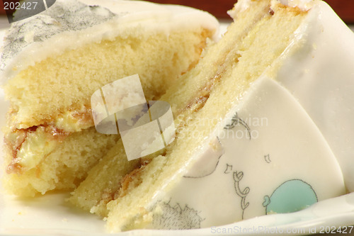 Image of jam sponge cake