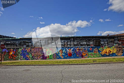 Image of Graffiti wall in New York