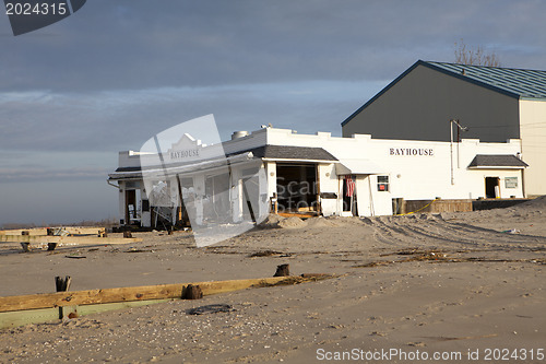 Image of NEW YORK -November12:Destroyed homes during Hurricane Sandy in t