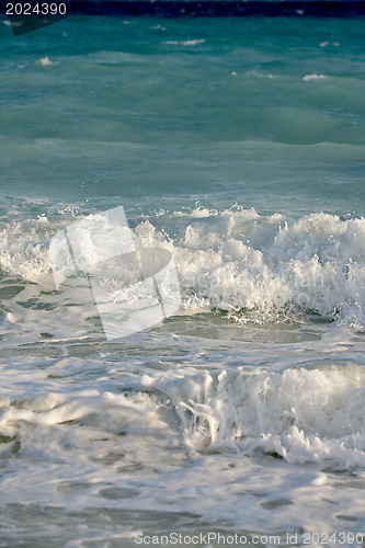 Image of Foam surf at morning sea 