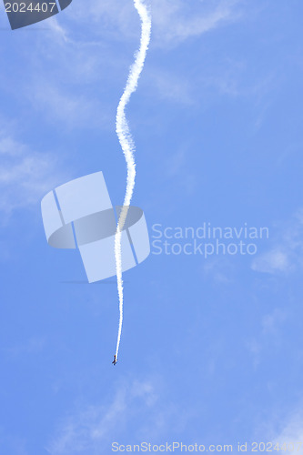 Image of A plane performing in an air show