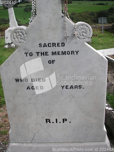 Image of headstone