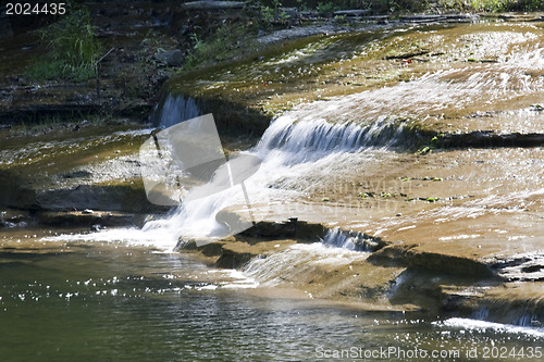 Image of Finger lakes region waterfall in the summer