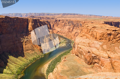 Image of Colorado river. Horse shoe bend