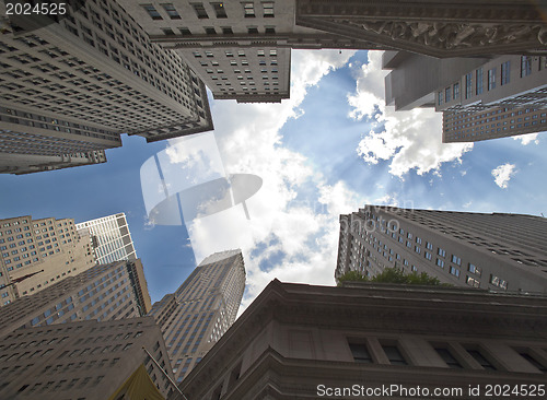 Image of Business towers in New York City. 