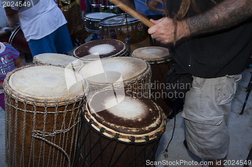 Image of Man Drumming