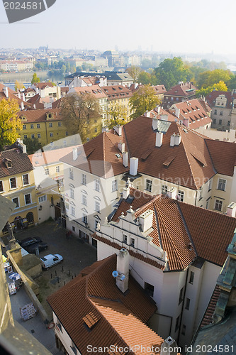 Image of Prague. Red roofs