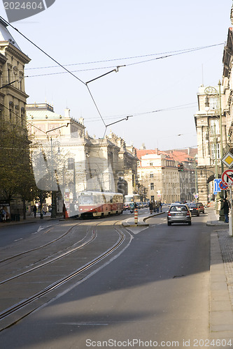 Image of Prague. Red roofs