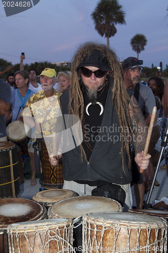 Image of Man Drumming