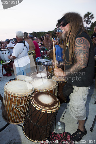 Image of Man Drumming