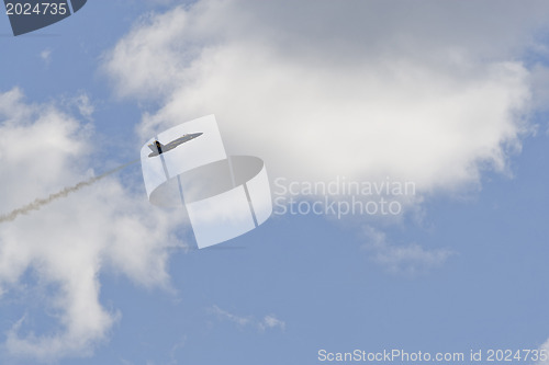 Image of A plane performing in an air show