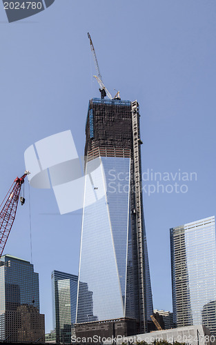 Image of NEW YORK CITY - August 30: The construction of NYC's World Trade