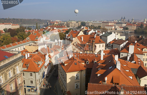 Image of Prague. Red roofs